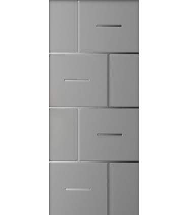 Pannello in Alluminio su misura per uso esterno modello 4380 spessore 6/7 mm con inserti in alluminio