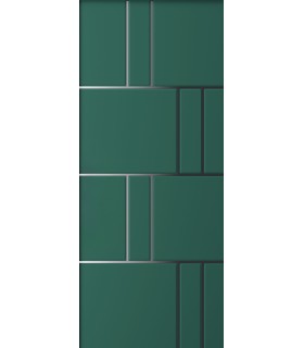 Pannello in Alluminio su misura per uso esterno modello 4390 spessore 6/7 mm con inserti in alluminio