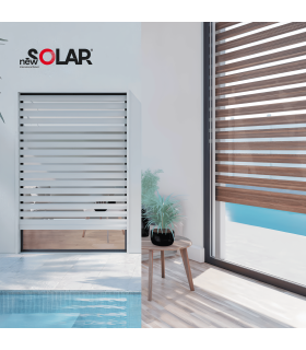 NEWSOLAR® BICOLOR das am besten konfigurierbare zweifarbige Rollladenrollo
