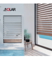 NEWSOLAR® BICOLOR das am besten konfigurierbare zweifarbige Rollladenrollo