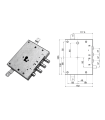 Serratura porta blindata a cilindro europeo per Albert Export Gardesa