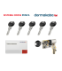 Kaba Penta Cross Lam European security cylinder 5 keys frictionless various sizes