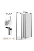Moustiquaire FREE SILENT PLUS avec réservoir fermé et guide de 3 mm, adaptée aux portes