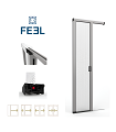 Mosquitera lateral FEEL resistente al viento y a la intemperie con cadena y guía de 4 mm apta para puerta y ventana