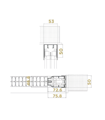 Moustiquaire latérale FEEL résistante au vent et aux intempéries, avec chaîne et guide de 4 mm, adaptée aux portes et aux