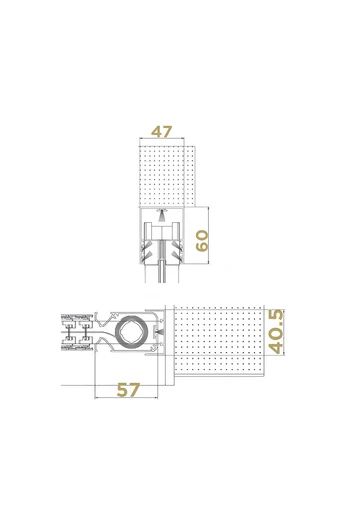 LIBRE SILENCIOSO Mosquitera lateral con cadena y riel de 4 mm apta para puertas y ventanas
