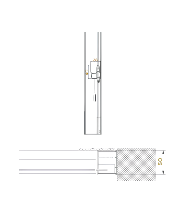 Una mosquitera vertical resistente al viento y a la intemperie Sistema Soft Push&Clouse adecuado para ventanas