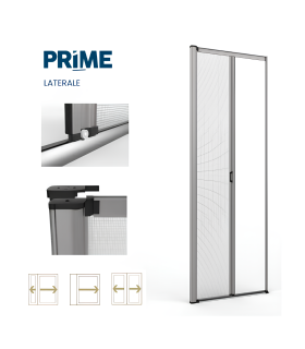 PRIME L Moustiquaire latérale à ressorts avec barre anti-flexion pour porte de garage.