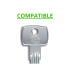 Cappucci chiave inglobati per CIPIERRE BUNKER LOCKS di vari colori e compatibili con vari modelli di chiave