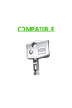 Key caps incorporated for CIPIERRE BUNKER LOCKS of various colors and compatible with various key models