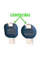 Key caps incorporated for CIPIERRE BUNKER LOCKS of various colors and compatible with various key models