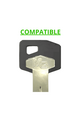 Key caps incorporated for CIPIERRE BUNKER LOCKS of various colors and compatible with various key models