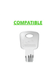 Key caps incorporated for CIPIERRE BUNKER LOCKS of various colors and compatible with various key models