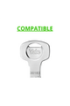 Key caps incorporated for CIPIERRE BUNKER LOCKS of various colors and compatible with various key models