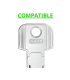 Embedded keycaps for Securemme MEC-DEF in various colors and compatible with various key models