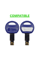 Geschlossene Tastenkappen für Securemme MEC-DEF in verschiedenen Farben und kompatibel mit verschiedenen Tastenmodellen