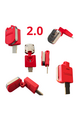 Embedded keycaps for Disec 2.0 in various colors and compatible with various key models