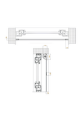 R5/C5 Zanzariera a catenella verticale avvolgibile per finestra o porta-finestra con guide telescopiche
