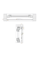 R-Easy/C-Easy Vertical roll-up chain mosquito net with tension spring for window or patio door