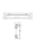 R-Easy/C-Easy Zanzariera a catenella verticale avvolgibile con molla di tensione per finestra o porta-finestra