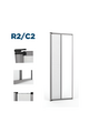 R2/C2 Mosquitera enrollable muelle lateral para puerta