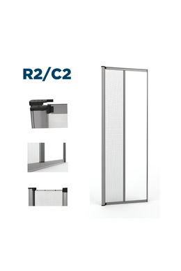 R2/C2 Mosquitera enrollable muelle lateral para puerta