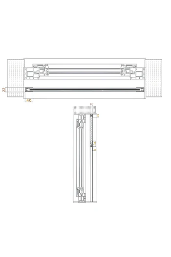 Pleat22V Vertical Pleated Insect Screen for Small Spaces 22mm Suitable for Window