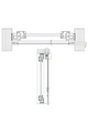 C-LUMEN Zanzariera Verticale Antivento Montaggio a pressione Sistema Soft Push&Clouse adatta per finestra