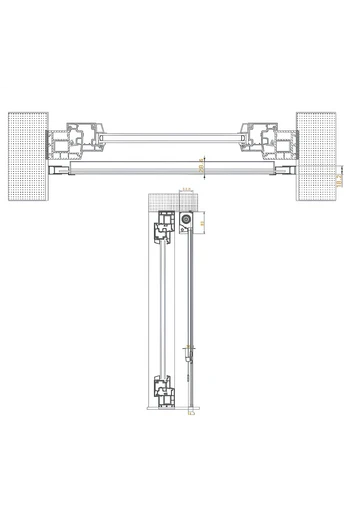 C-LUMEN Vertikales Moskitonetz Winddichtes Push&Clouse System geeignet für Fenster