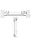 C-LUMEN Zanzariera Verticale Antivento Montaggio a pressione Sistema Soft Push&Clouse adatta per finestra