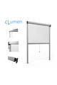 C-LUMEN Moustiquaire Verticale Windproof Système Push&Clouse adapté aux fenêtres