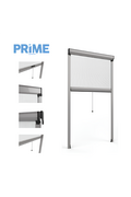 PRIME V Telescopic vertical spring anti-flexion mosquito net with telescopic guides roll-up window blind